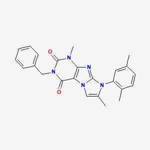 2-Benzyl-6-(2,5-dimethylphenyl)-4,7-dimethylpurino[7,8-a]imidazole-1,3-dione