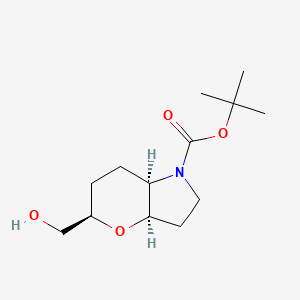5-Hydroxymethyl-hexahydro-pyrano[3,2-b]pyrrole-1-carboxylic acid tert-butyl ester