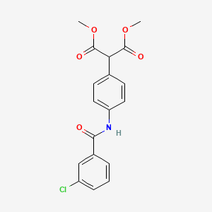 Dimethyl 2-{4-[(3-chlorobenzoyl)amino]phenyl}malonate