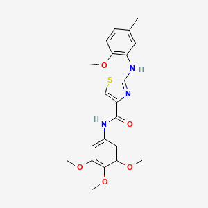 2-((2-methoxy-5-methylphenyl)amino)-N-(3,4,5-trimethoxyphenyl)thiazole-4-carboxamide
