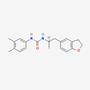 1-(1-(2,3-Dihydrobenzofuran-5-yl)propan-2-yl)-3-(3,4-dimethylphenyl)urea