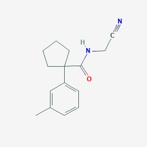 N-(cyanomethyl)-1-(3-methylphenyl)cyclopentane-1-carboxamide