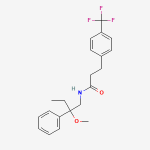N-(2-methoxy-2-phenylbutyl)-3-(4-(trifluoromethyl)phenyl)propanamide