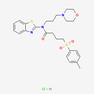 N-(benzo[d]thiazol-2-yl)-N-(3-morpholinopropyl)-4-tosylbutanamide hydrochloride