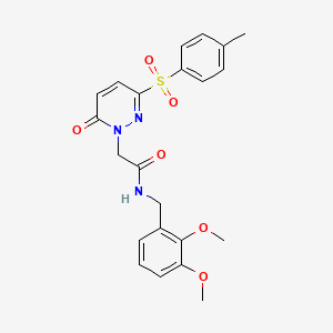 N-(2,3-dimethoxybenzyl)-2-(6-oxo-3-tosylpyridazin-1(6H)-yl)acetamide