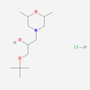 1-(Tert-butoxy)-3-(2,6-dimethylmorpholino)propan-2-ol hydrochloride
