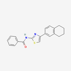 molecular formula C20H18N2OS B2794122 N-[4-(5,6,7,8-tetrahydronaphthalen-2-yl)-1,3-thiazol-2-yl]benzamide CAS No. 684232-57-3