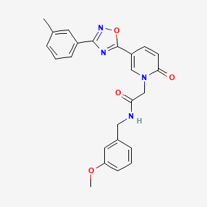 N-(3-methoxybenzyl)-2-{5-[3-(3-methylphenyl)-1,2,4-oxadiazol-5-yl]-2-oxopyridin-1(2H)-yl}acetamide