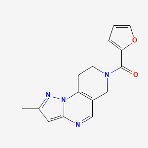 Furan-2-yl-(4-methyl-2,3,7,11-tetrazatricyclo[7.4.0.02,6]trideca-1(9),3,5,7-tetraen-11-yl)methanone
