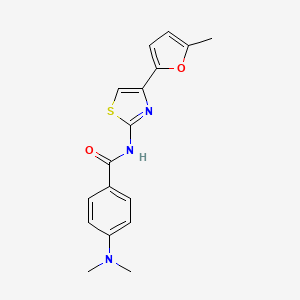 4-(dimethylamino)-N-(4-(5-methylfuran-2-yl)thiazol-2-yl)benzamide