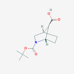 molecular formula C12H19NO4 B2794138 rac-(1S,4R,7S)-2-(tert-butoxycarbonyl)-2-azabicyclo[2.2.1]heptane-7-carboxylic acid CAS No. 1909286-89-0
