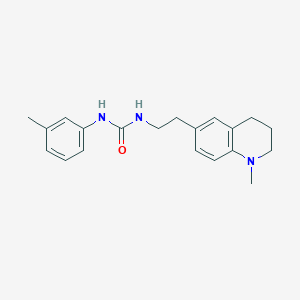 molecular formula C20H25N3O B2794148 1-(2-(1-Methyl-1,2,3,4-tetrahydroquinolin-6-yl)ethyl)-3-(m-tolyl)urea CAS No. 1105208-91-0