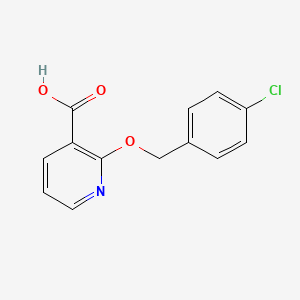 2-[(4-Chlorophenyl)methoxy]pyridine-3-carboxylic acid