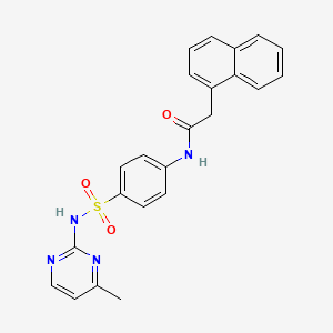 molecular formula C23H20N4O3S B2794166 N-{4-[(4-methylpyrimidin-2-yl)sulfamoyl]phenyl}-2-(naphthalen-1-yl)acetamide CAS No. 868212-70-8