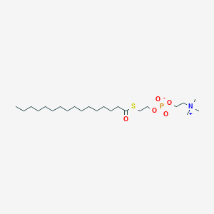 molecular formula C23H48NO5PS B027942 2-Hexadecanoylthio-1-ethylphosphorylcholine CAS No. 60793-01-3