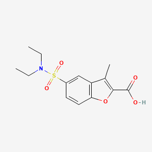 5-[(Diethylamino)sulfonyl]-3-methyl-1-benzofuran-2-carboxylic acid