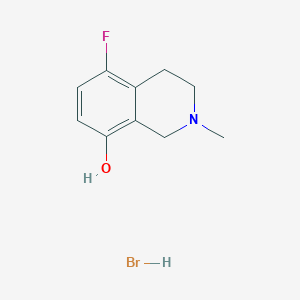 5-Fluoro-2-methyl-1,2,3,4-tetrahydroisoquinolin-8-OL hbr
