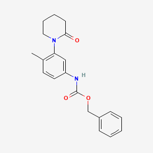 Benzyl (4-methyl-3-(2-oxopiperidin-1-yl)phenyl)carbamate