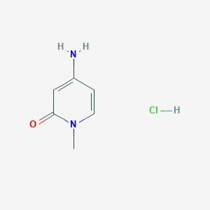 molecular formula C6H9ClN2O B2794221 4-Amino-1-methylpyridin-2(1H)-one hydrochloride CAS No. 1404373-78-9; 952182-01-3