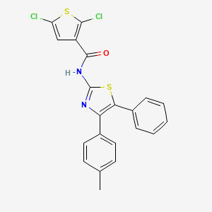 2,5-dichloro-N-[4-(4-methylphenyl)-5-phenyl-1,3-thiazol-2-yl]thiophene-3-carboxamide