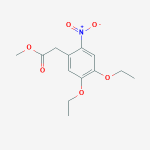 molecular formula C13H17NO6 B2794227 Methyl (4,5-diethoxy-2-nitrophenyl)acetate CAS No. 885452-04-0