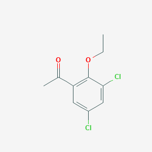 molecular formula C10H10Cl2O2 B2794247 1-(3,5-Dichloro-2-ethoxyphenyl)ethanone CAS No. 618390-16-2