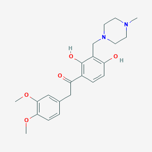 1-(2,4-Dihydroxy-3-((4-methylpiperazin-1-yl)methyl)phenyl)-2-(3,4-dimethoxyphenyl)ethanone