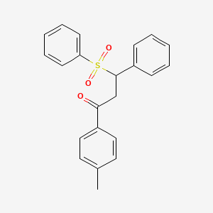 1-(4-Methylphenyl)-3-phenyl-3-(phenylsulfonyl)propan-1-one