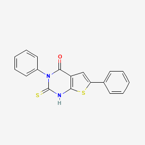 2-Mercapto-3,6-diphenyl-3H-thieno[2,3-d]pyrimidin-4-one