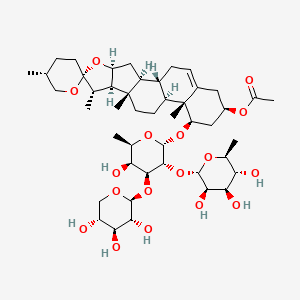 molecular formula C46H72O17 B2794342 ophiopojaponin C 