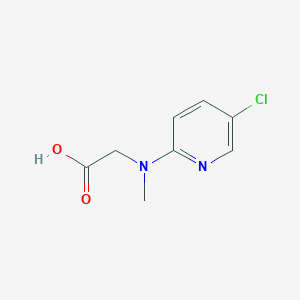 molecular formula C8H9ClN2O2 B2794384 2-[(5-Chloropyridin-2-yl)(methyl)amino]acetic acid CAS No. 954586-75-5