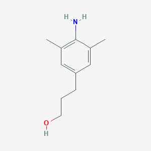 molecular formula C11H17NO B027944 4-Amino-3,5-dimethylbenzenepropanol CAS No. 454476-59-6