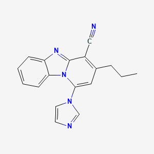 1-Imidazol-1-yl-3-propylpyrido[1,2-a]benzimidazole-4-carbonitrile