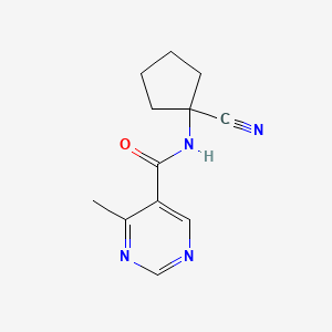 N-(1-Cyanocyclopentyl)-4-methylpyrimidine-5-carboxamide
