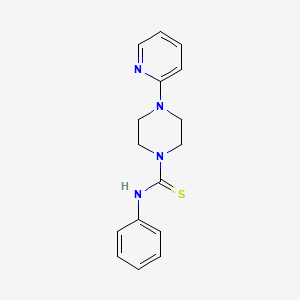 molecular formula C16H18N4S B2794444 N-phenyl-4-(pyridin-2-yl)piperazine-1-carbothioamide CAS No. 330865-56-0