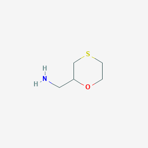 molecular formula C5H11NOS B2794470 (1,4-oxathian-2-yl)methanamine CAS No. 1507217-45-9