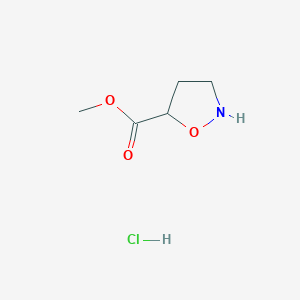 B2794486 Methyl 1,2-oxazolidine-5-carboxylate hydrochloride CAS No. 2219379-31-2