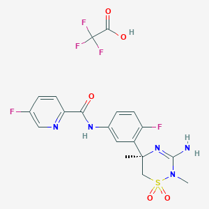 molecular formula C19H18F5N5O5S B2794494 Verubecestat TFA CAS No. 1286770-55-5; 2095432-65-6
