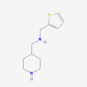 molecular formula C11H18N2S B279454 N-(4-piperidinylmethyl)-N-(2-thienylmethyl)amine 
