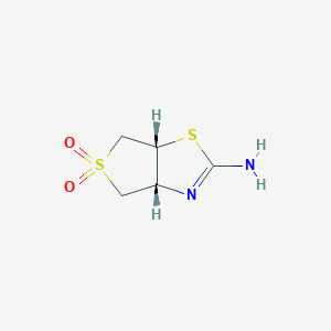 molecular formula C5H8N2O2S2 B2794584 2-imino-hexahydro-5lambda6-thieno[3,4-d][1,3]thiazole-5,5-dione, cis CAS No. 1808655-54-0