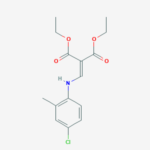 molecular formula C15H18ClNO4 B2794592 Diethyl 2-[(4-chloro-2-methylanilino)methylene]malonate CAS No. 103976-13-2