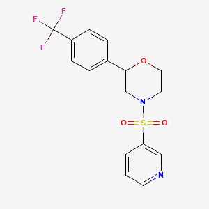 4-(Pyridin-3-ylsulfonyl)-2-(4-(trifluoromethyl)phenyl)morpholine