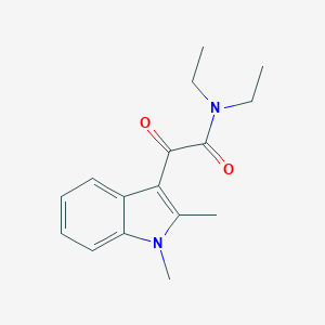 molecular formula C16H20N2O2 B027946 Indole-3-glyoxylamide, N,N-diethyl-1,2-dimethyl- CAS No. 101586-49-6