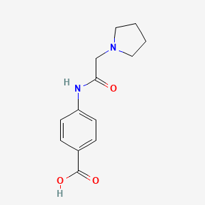 4-[(Pyrrolidin-1-ylacetyl)amino]benzoic acid