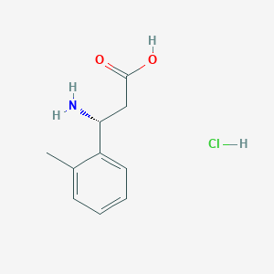 (3R)-3-Amino-3-(2-methylphenyl)propanoic acid;hydrochloride