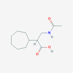 3-Acetamido-2-cycloheptylpropanoic acid