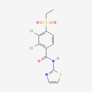 2,3-dichloro-4-(ethylsulfonyl)-N-(1,3-thiazol-2-yl)benzenecarboxamide