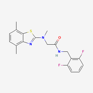 N-(2,6-difluorobenzyl)-2-((4,7-dimethylbenzo[d]thiazol-2-yl)(methyl)amino)acetamide