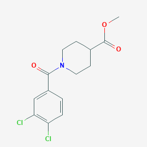 molecular formula C14H15Cl2NO3 B2794627 Methyl 1-(3,4-dichlorobenzoyl)piperidine-4-carboxylate CAS No. 349616-92-8