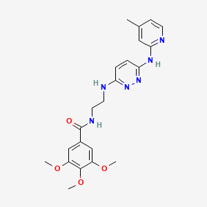 3,4,5-trimethoxy-N-(2-((6-((4-methylpyridin-2-yl)amino)pyridazin-3-yl)amino)ethyl)benzamide